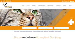 Desktop Screenshot of dierenambulancedenhaag.nl